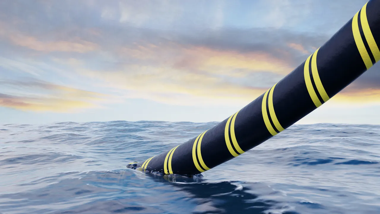 Image showing  submarine-cable-being-installed-1085652248